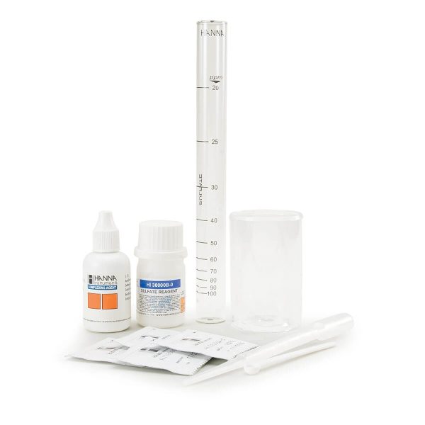 Kit químico de pruebas para sulfato HANNA HI38000