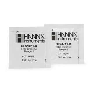 Reactivos de reemplazo del test kit para cloro libre y total (intervalo bajo y medio) (200 pruebas) HANNA HI38017-200