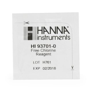 Reactivos de reemplazo del test kit para cloro libre, intervalo bajo y medio (200 pruebas) HANNA HI38018-200