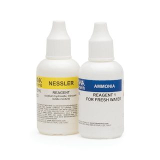 Rectivos de repuesto para el kit químico de pruebas para amoniaco en agua dulce (25 pruebas) HANNA HI3824-025