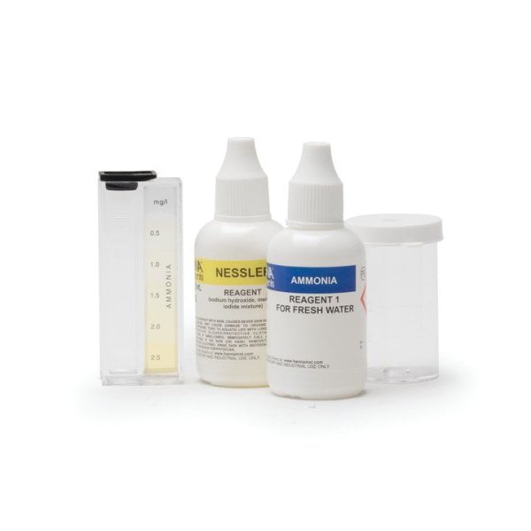 Kit químico de pruebas para amoniaco en agua dulce HANNA HI3824