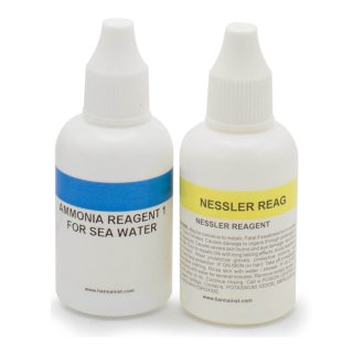 Reactivos de repuesto para el kit químico de pruebas para amoniaco en agua de mar (25 pruebas) HANNA HI3826-025