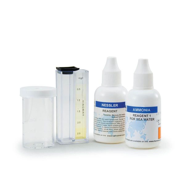 Kit químico de pruebas para amoniaco en agua de mar HANNA HI3826