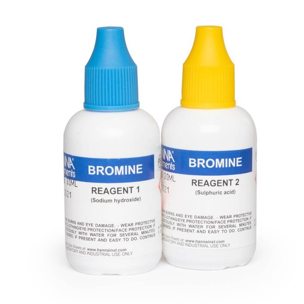 Reactivos de repuesto para el kit químico de pruebas para bromo (60 pruebas) HANNA HI3830-060