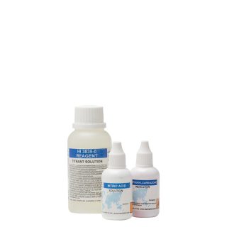 Reactivos de repuesto para el kit químico de pruebas para salinidad (110 pruebas) HANNA HI3835-100