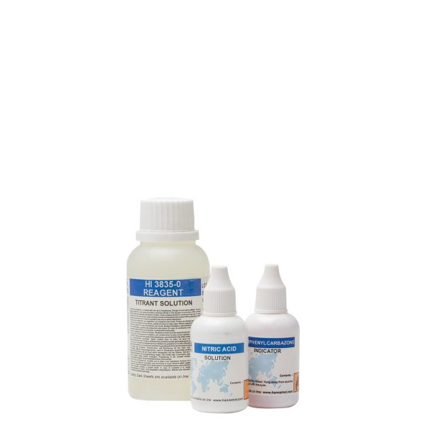 Reactivos de repuesto para el kit químico de pruebas para salinidad (110 pruebas) HANNA HI3835-100