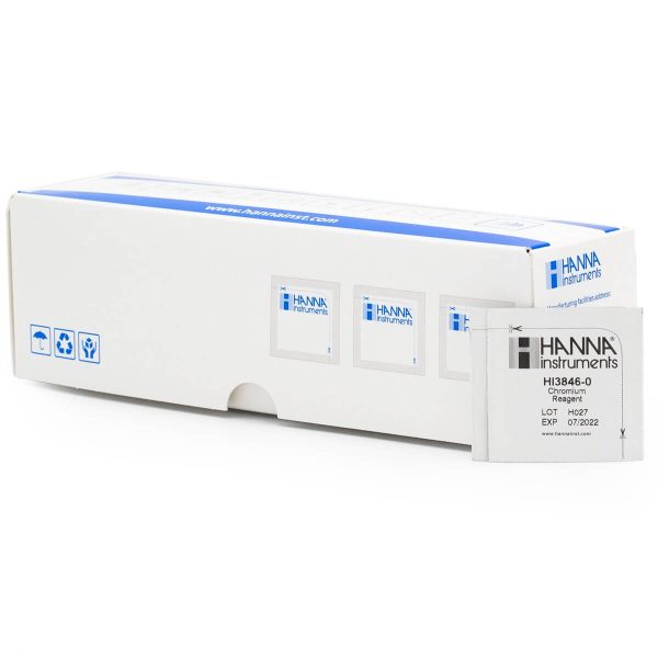 Reactivos de repuesto para el kit químico de pruebas para cromo VI (100 pruebas) HANNA HI3846-100