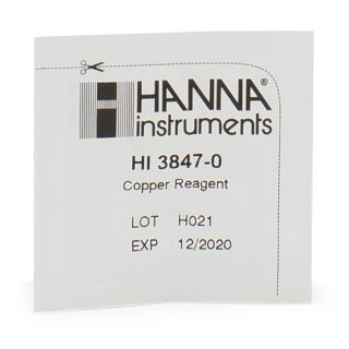 Reactivos de repuesto para el kit químico de pruebas para cobre (100 pruebas) HANNA HI3847-100