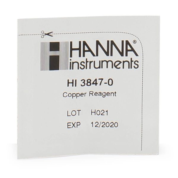 Reactivos de repuesto para el kit químico de pruebas para cobre (100 pruebas) HANNA HI3847-100