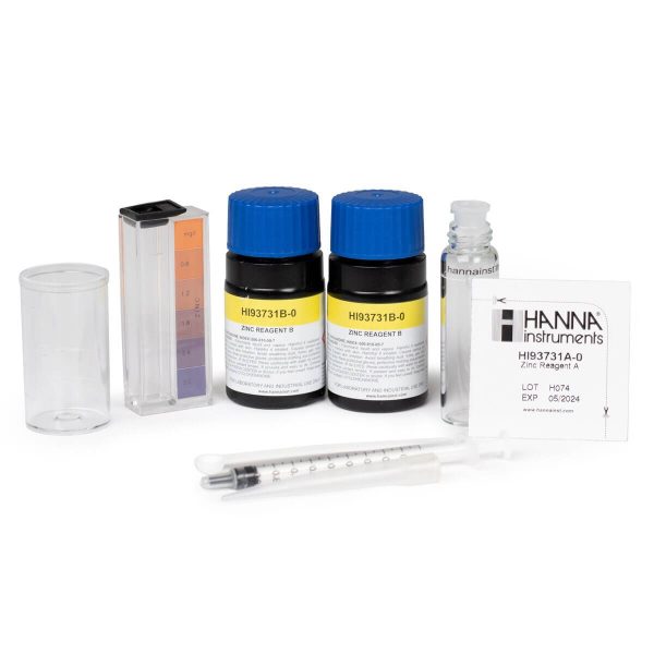 Kit químico de pruebas para cinc (100 pruebas) HANNA HI3854