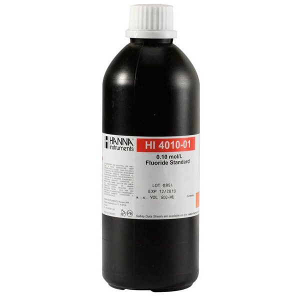 Solución estándar de fluoruro 0.1M para ISE HANNA HI4010-01