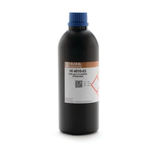 Solución estándar de fluoruro de 1000 ppm para ISE HANNA HI4010-03