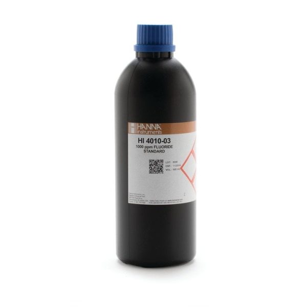 Solución estándar de fluoruro de 1000 ppm para ISE HANNA HI4010-03