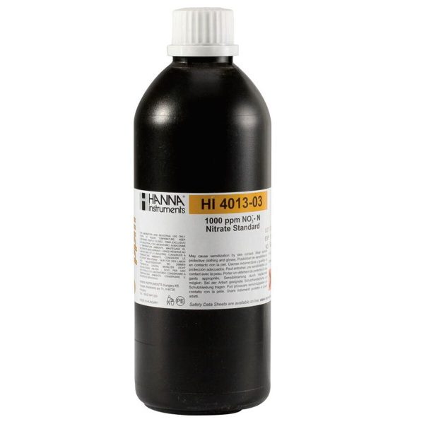 Solución estándar de nitrato de 1000 ppm para ISE HANNA HI4013-03