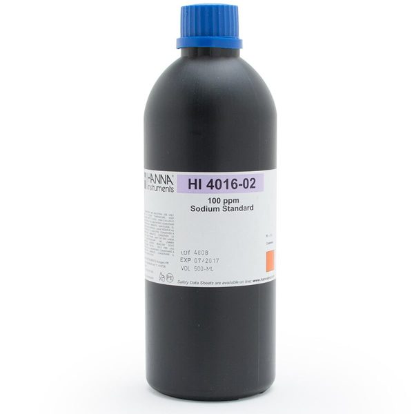 Solución estándar para ISE de sodio de 100 ppm HANNA HI4016-02