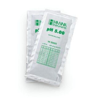 Sobres con solución de calibración técnica de pH 5.00 (25 x 20 mL) HANNA HI50005-02