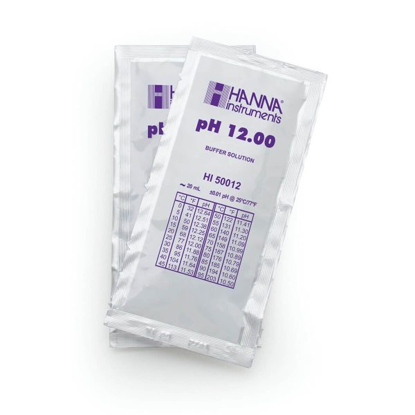Sobres con solución de calibración técnica de pH 12.00 (25 x 20 mL) HANNA HI50012-02