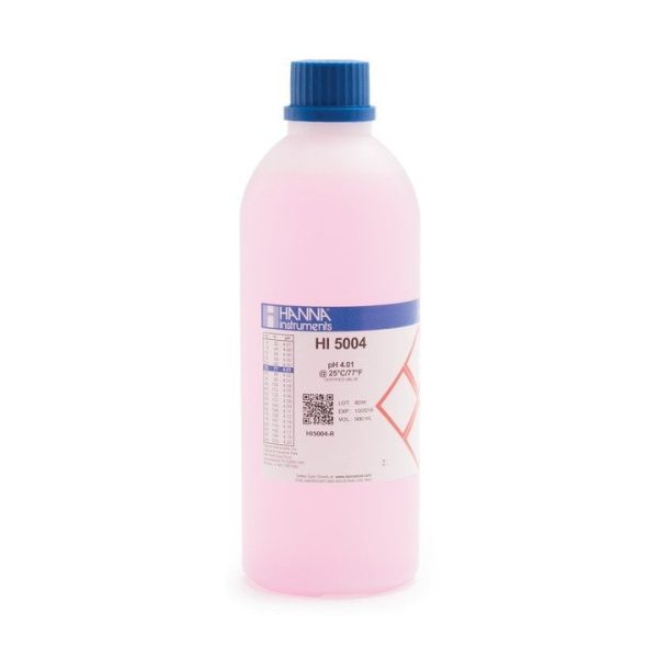 Solución técnica de calibración de pH 4.01 (500 mL) HANNA HI5004-R