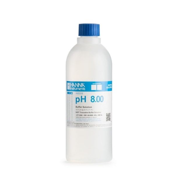 Solución de calibración técnica de pH 8.00 (500 mL) HANNA HI5008