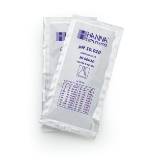 Sobres de estándar de calibración milesimal pH 10.010 @ 25 °C, (25 x 20mL) HANNA HI60010-02