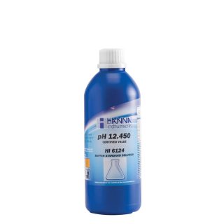 Solución milesimal de calibración pH 12.450 @ 25 °C, 500 mL HANNA HI6124