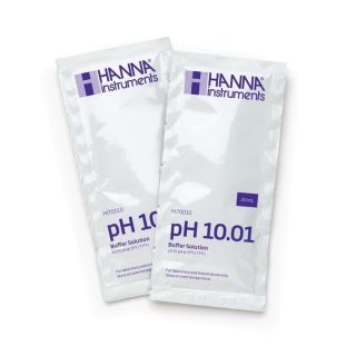 Solución de calibración de pH 10.01 (25 x 20 mL) en sobres HANNA HI70010C