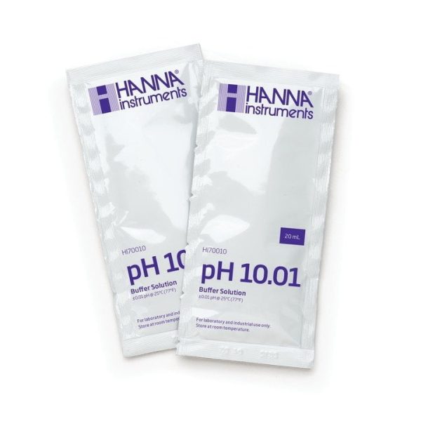 Solución de calibración de pH 10.01 (25 x 20 mL) en sobres HANNA HI70010C