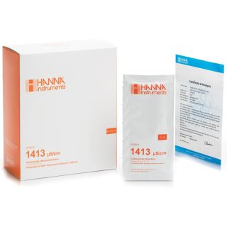 Solución estándar de conductividad de 1,413 µS/cm (25 x 20 ml) HANNA HI70031C