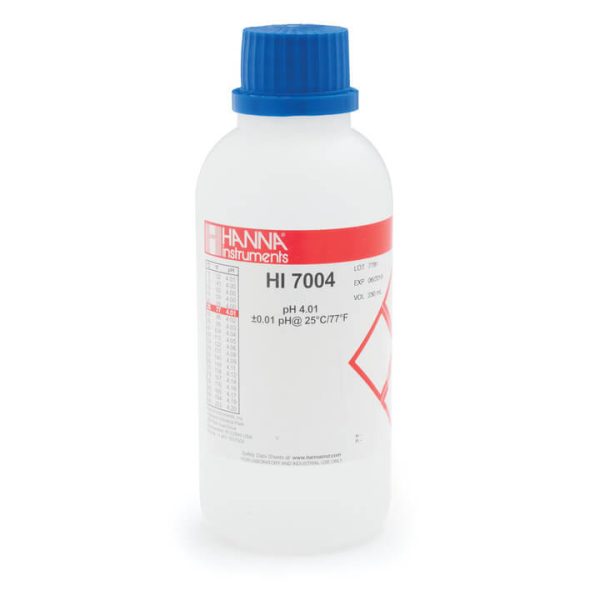 Solución de calibración de pH 4.01 (230 mL) HANNA HI7004M