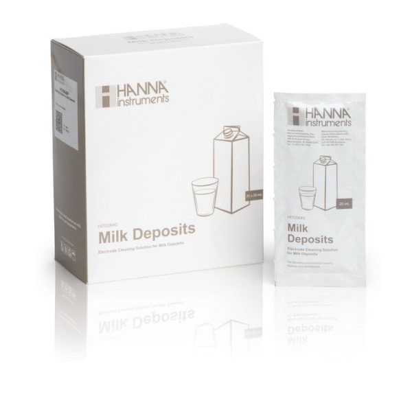 Solución de limpieza para depósitos de leche, sobres de 20 mL (25) HANNA HI700640P
