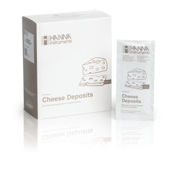 Solución de limpieza para depósitos de queso (25 sobres de 20 mL) HANNA HI700642P