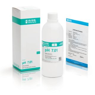 Solución de calibración de pH 7.01 con certificado de análisis HANNA HI7007L/C