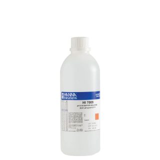 Solución de calibración de pH 9.18 @ 25 °C con certificado de análisis, frasco de 500 mL HANNA HI7009L/C