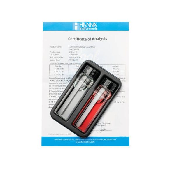 Set de Verificación de Calibración para Checker HC de Cloro Libre Pool Line HANNA HI7014-11