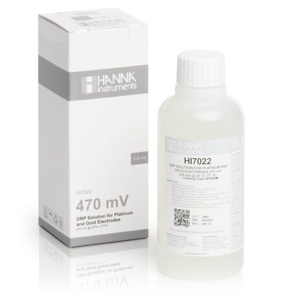 Solución de validación de ORP @470 mV (@20 °C), 230 mL HANNA HI7022M