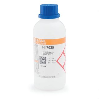 Solución de calibración de CE de 111,800 µS/cm valor @ 25°C, frasco de 230 mL HANNA HI7035M