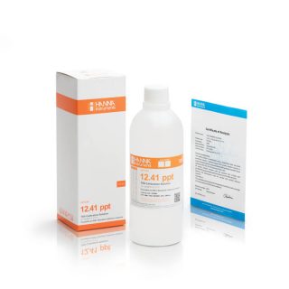 Solución de calibración de TDS de 12.41 g/L (ppt) valor @ 25°C, frasco de 500 mL HANNA HI7036L