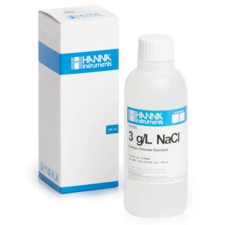 Solución estándar a 3,0 g / l de NaCl, frasco de 230 mL HANNA HI7083M