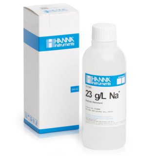 Solución estándar a 23 g / L Na +, frasco de 230 mL HANNA HI7086M
