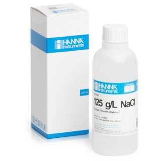 Solución estándar a 125 g / L de NaCl, frasco de 230 mL HANNA HI7089M
