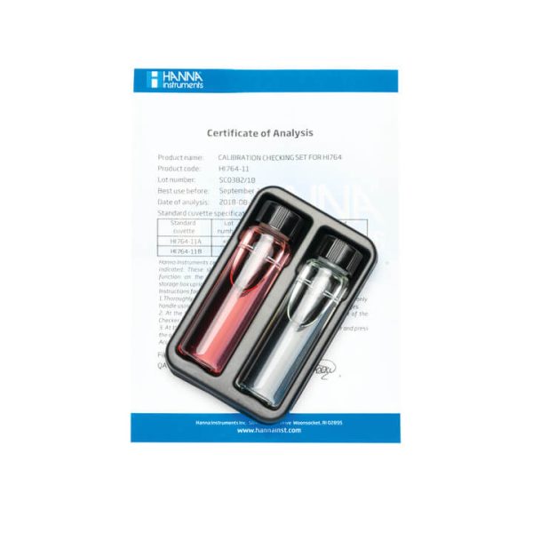 Conjunto de estándares para calibración de Checker de nitrito marino intervalo ultra bajo HANNA HI764-11