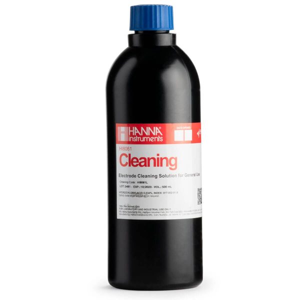 Solución de limpieza de propósito general FDA, frasco de 500 mL HANNA HI8061L