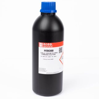 Solución estándar a 5.84 g/L NaCl, frasco de 500 mL FDA HANNA HI8088L
