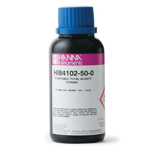 Solución de titulación, 100 mL HANNA HI84102-50