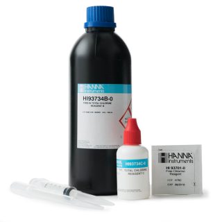 Reactivos para cloro libre y total intervalo alto (100 pruebas) HANNA HI93734-01