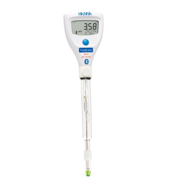 Medidor de pH con tecnología Bluetooth® HALO2 para vino HANNA HI9810332