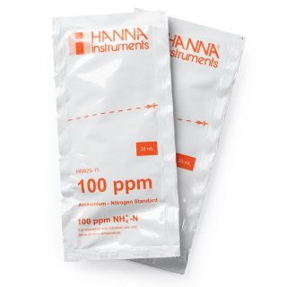 Sobres con solución de calibración de 100 ppm de amonio para el HI9829 (25 x 20 mL) HANNA HI9829-11
