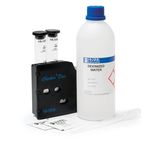 Kit químico de pruebas para cloro libre intervalo medio HANNA HI3875