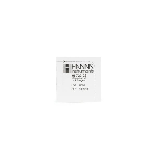 Reactivos para el Checker® HC de cromo VI intervalo alto (25 pruebas) HANNA HI723-25