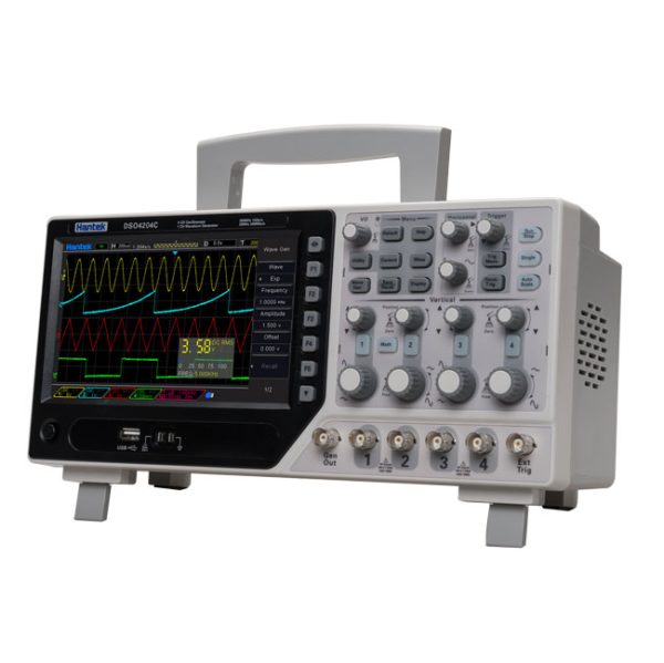 Osciloscopio digital de 100MHZ de 4 canales y generador de funciones de 25mhz HANTEK DSO4104C